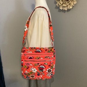 NWOT Vera Bradley Triple Zip Hipster Crossbody